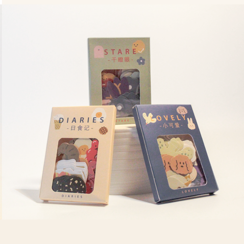 Sticker Box Set — สติ๊กเกอร์กล่อง Minimal Style 100 ชิ้น / กล่อง