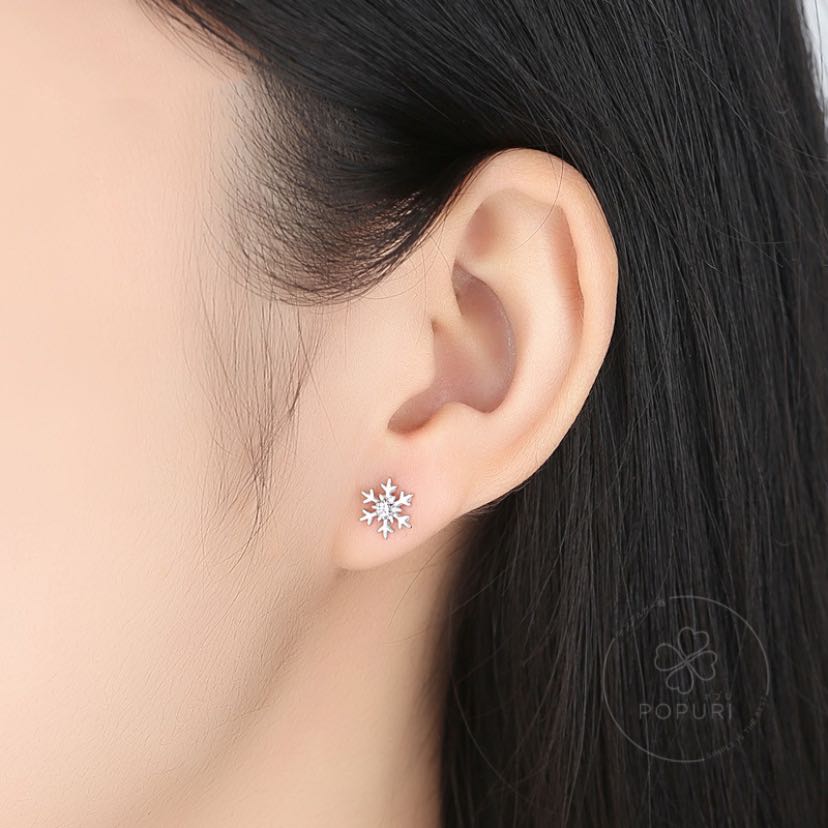 Earring - Snowflake (besnow003)