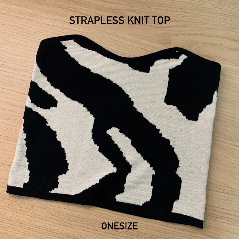 (PRE ORDER) Strapless Knit top