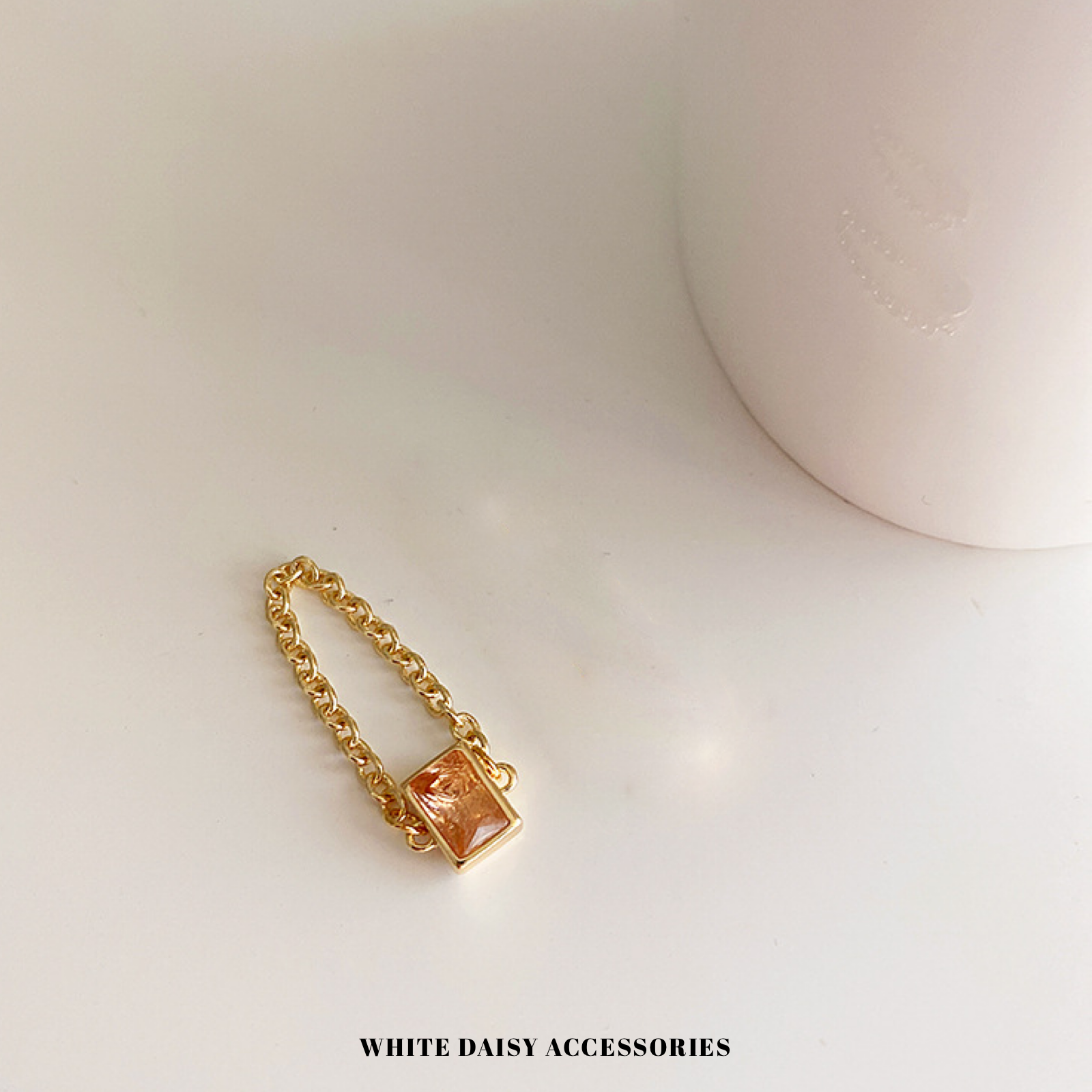 🔥 New Collection🔥Orange Pop Ring แหวนแฟชั่น แหวนสีทอง#WD171