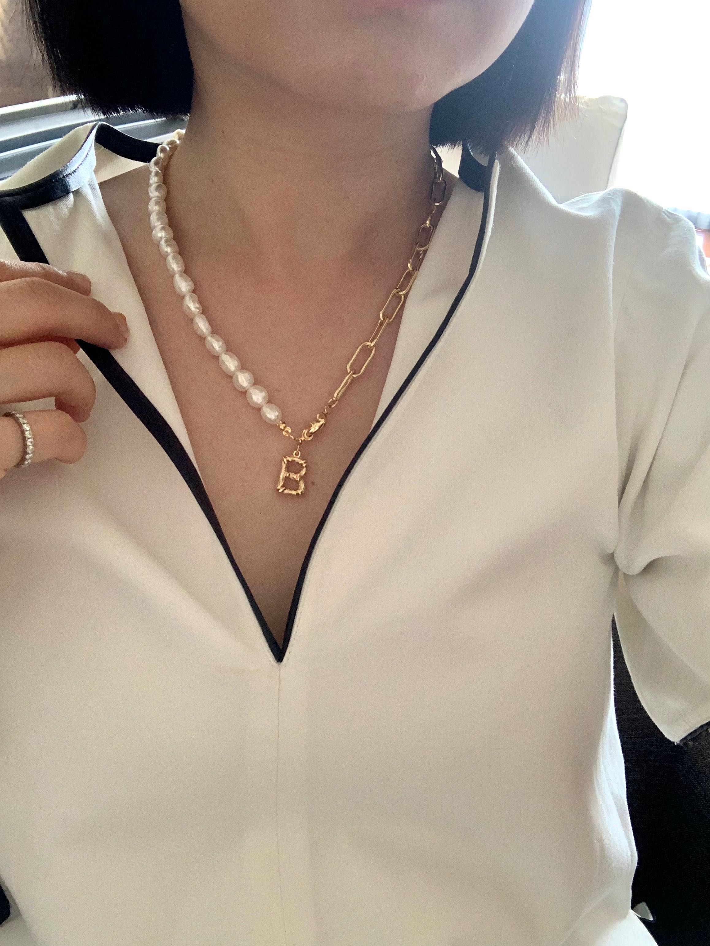 Faye alphabet necklace