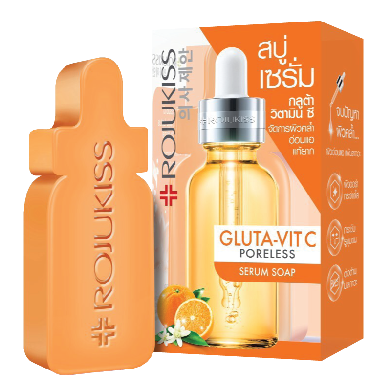 FC158 : RUJUKISS GLUTA-VIT C SERUM SOAP สบู่เซรั่ม