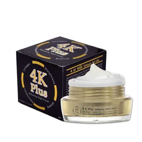 TM1070 : ไนท์ครีม4เคพลัส (Night cream 4K plus Whitening Night Cream) W.150 รหัส.TM1070