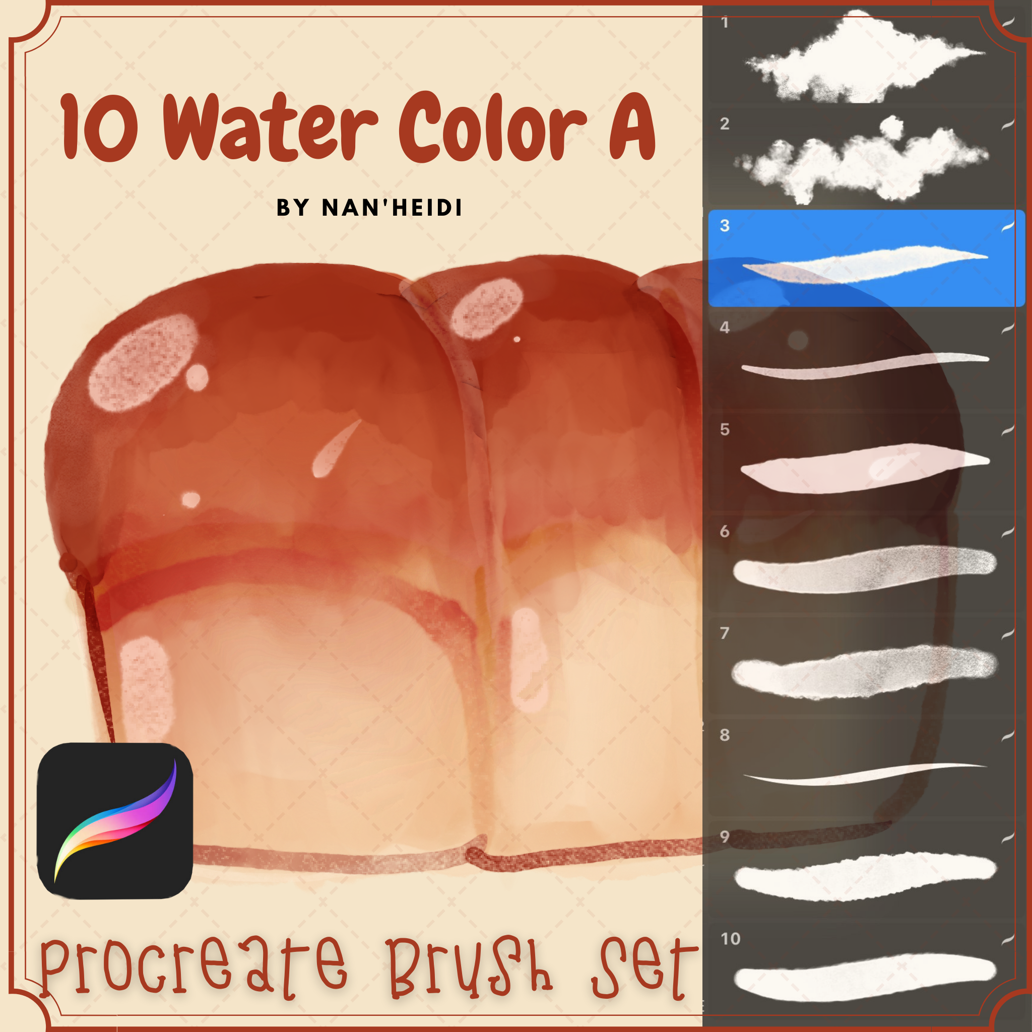 Water Color A Brush Set B01