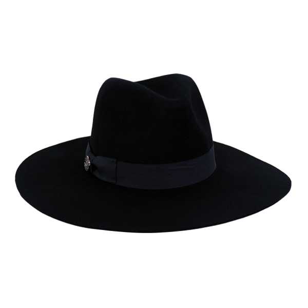 Scirocco Wide Brimmed Hat Black #M