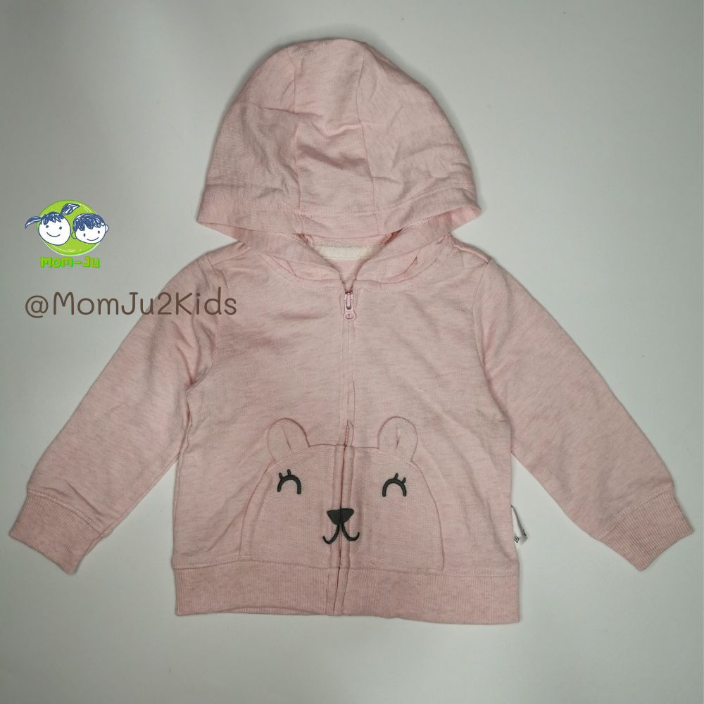 เสื้อแขนยาว/เสื้อกันหนาวมีฮู้ด Carter's -ชมแมว Size 6M,9M