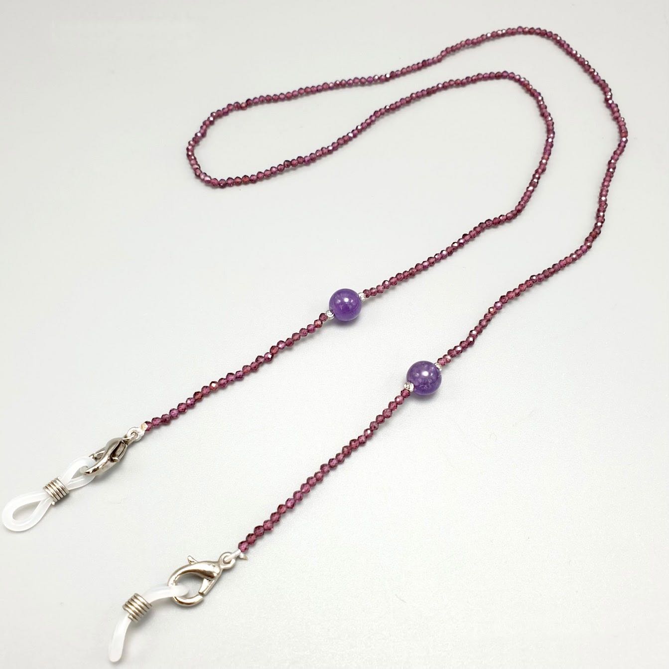 Garnet-Amethyst Mask Chain GNAM สร้อยคล้องแมสโกเมนและอเมทิสต์