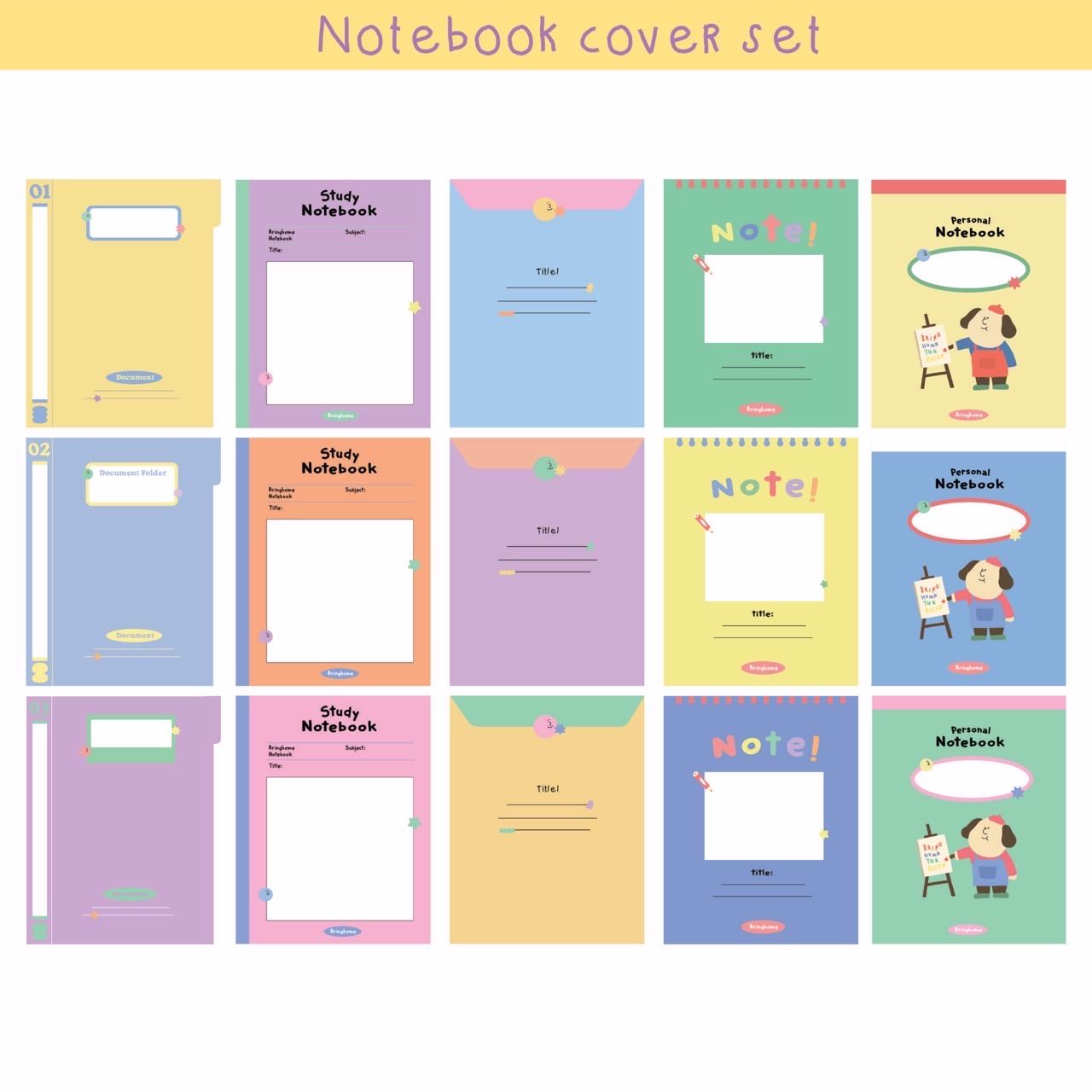 Digital file - Notebook cover