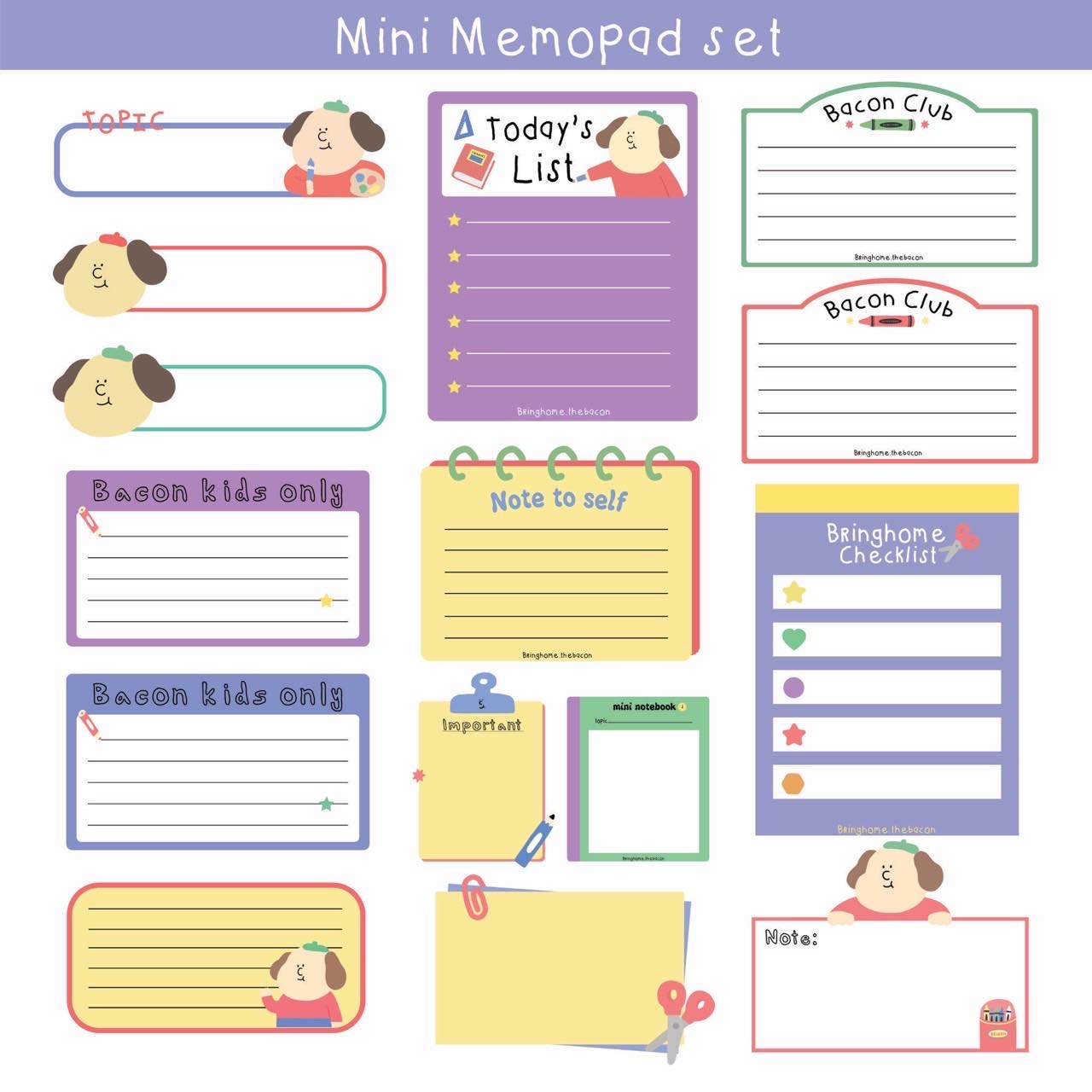 Digital file - Mini memopad