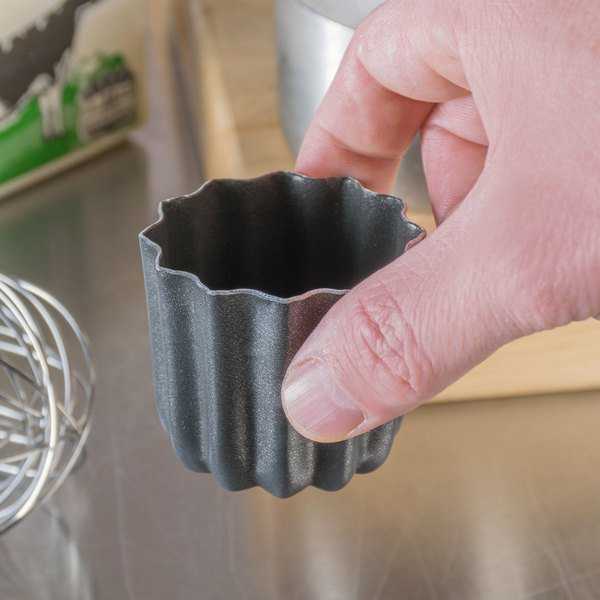 340413 Pack 6 pcs- NON-STICK ALUMINIUM CANNELÉ MOULDS