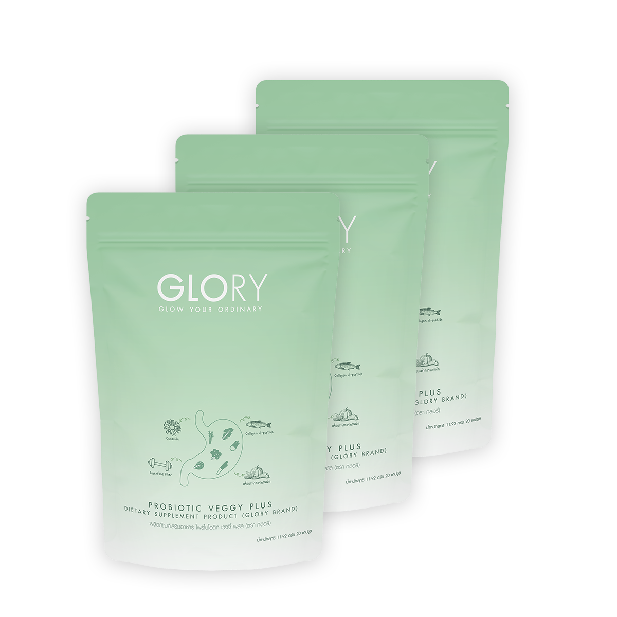 Glory Probiotic Veggy Plus x 3[ส่งฟรี]