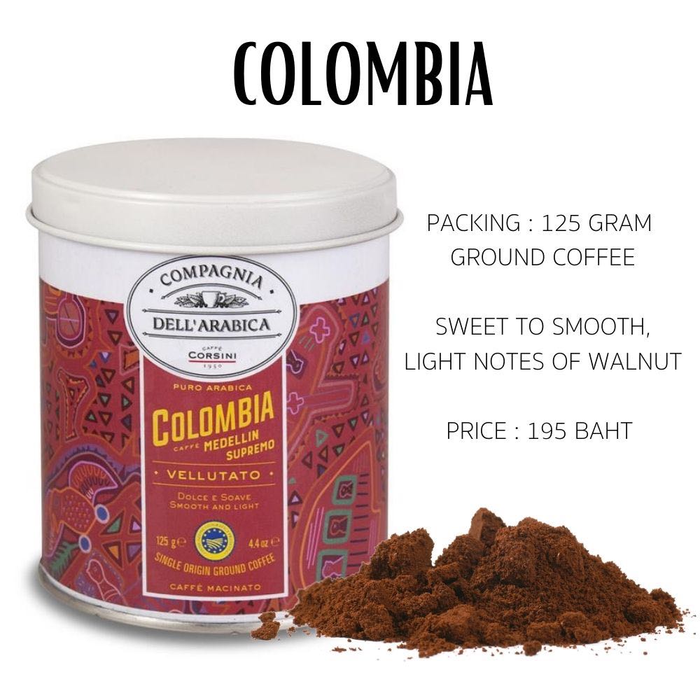 Ground coffee Colombia 125g.