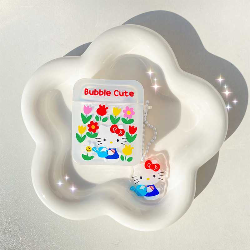 ‧⁺◟꒰ เคส Airpods 3 : Kitty Bubble Cute + พวงกุญแจ