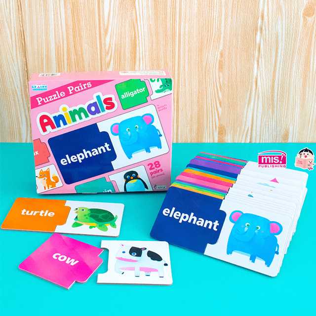 Puzzle Pairs จับคู่ภาพและคำศัพท์ Animals
