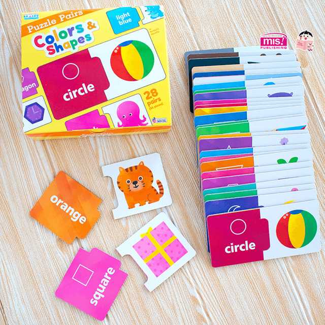 Puzzle Pairs จับคู่ภาพและคำศัพท์ Colors & Shapes