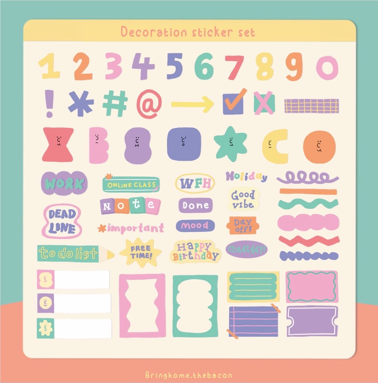 Digital file - Decoration sticker