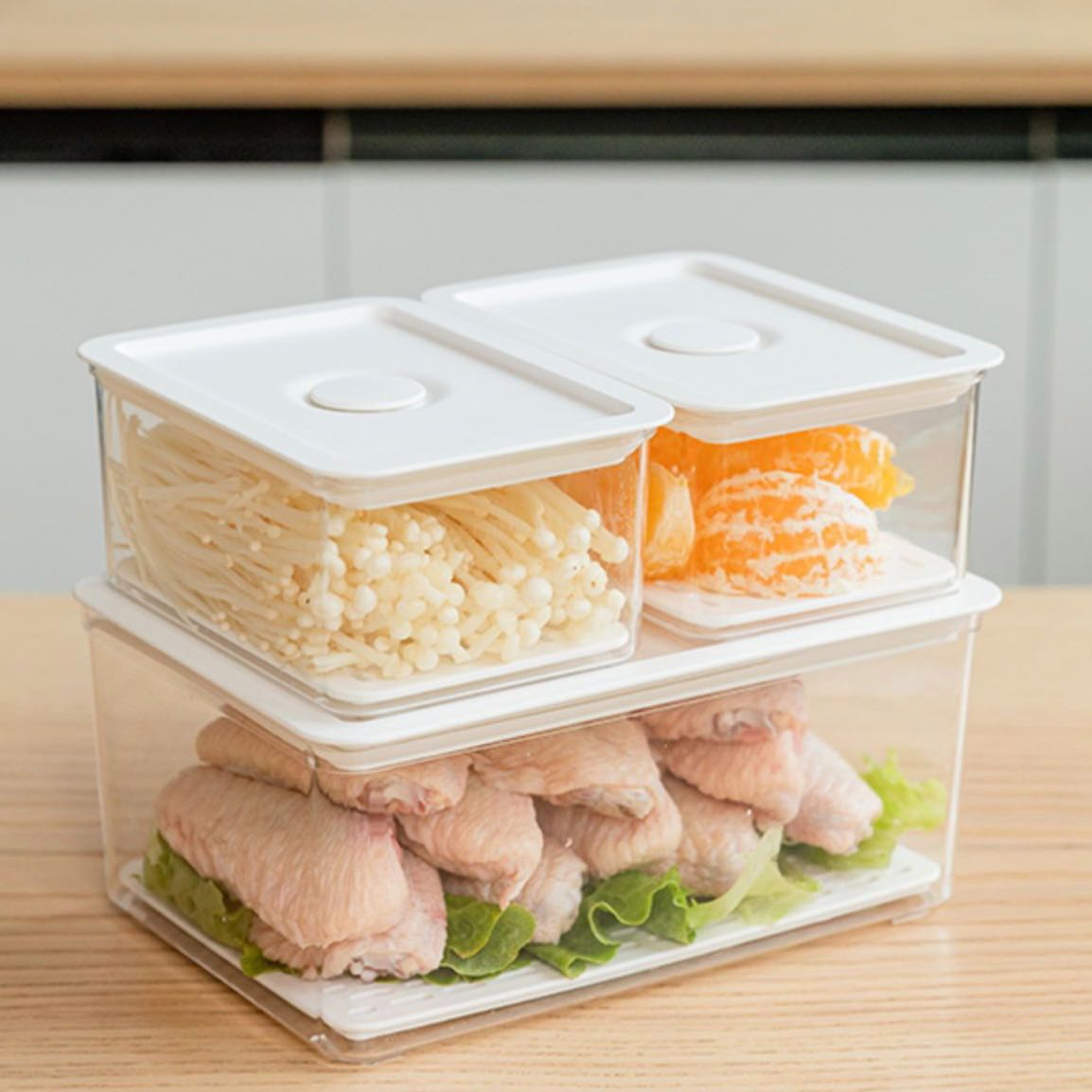Food Container กล่องเก็บของในตู้เย็นสุญญากาศ