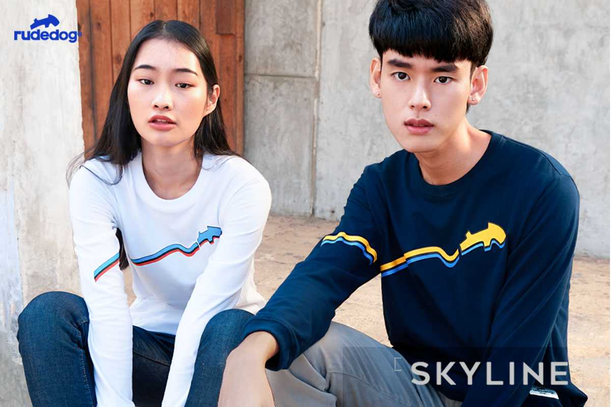 Sale  ล้างสต็อก  Rudedog แขนยาว  รุ่น Sky line