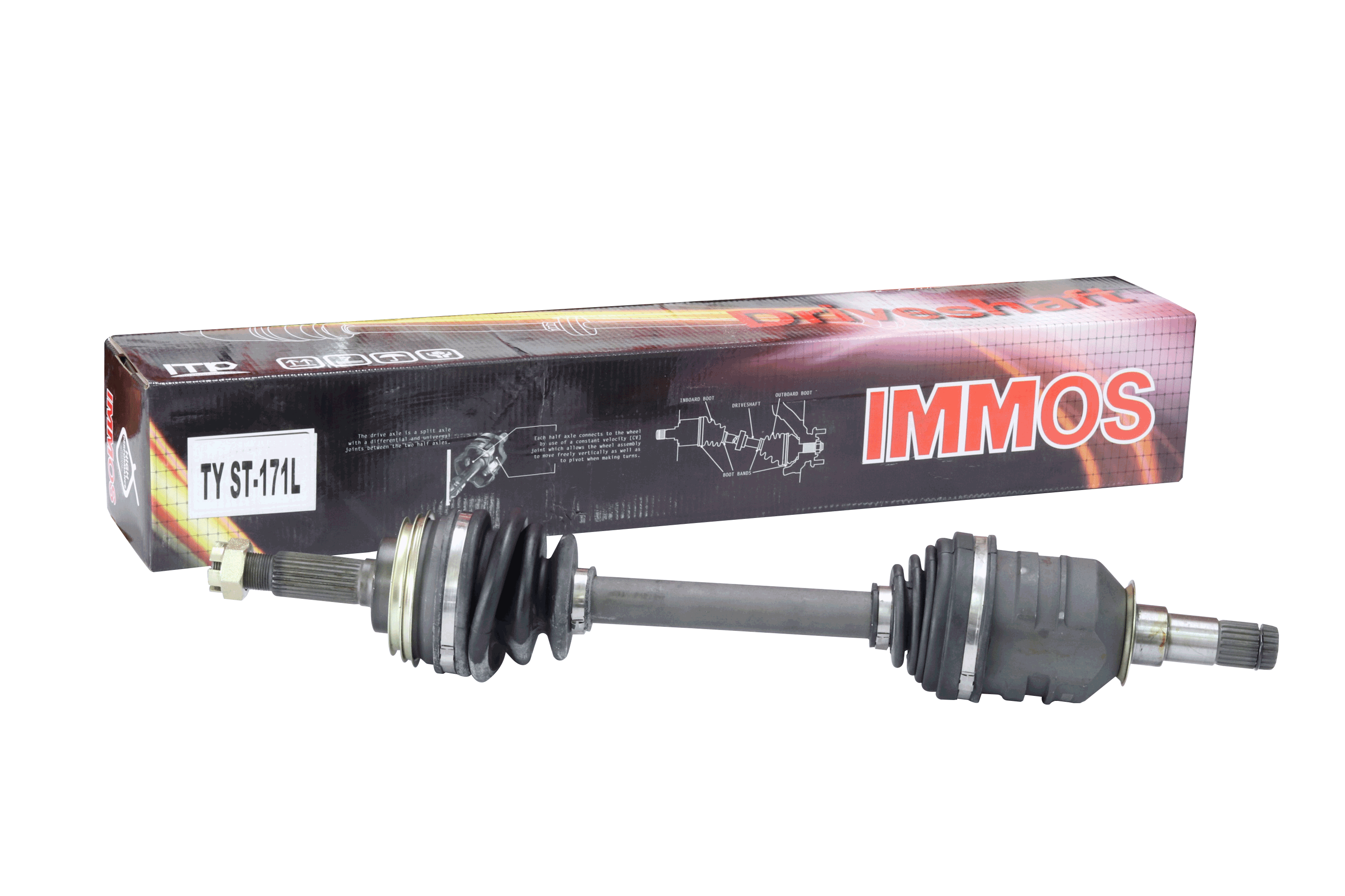 หัวเพลาทั้งเส้นสั้นimmos  TY ST-171L