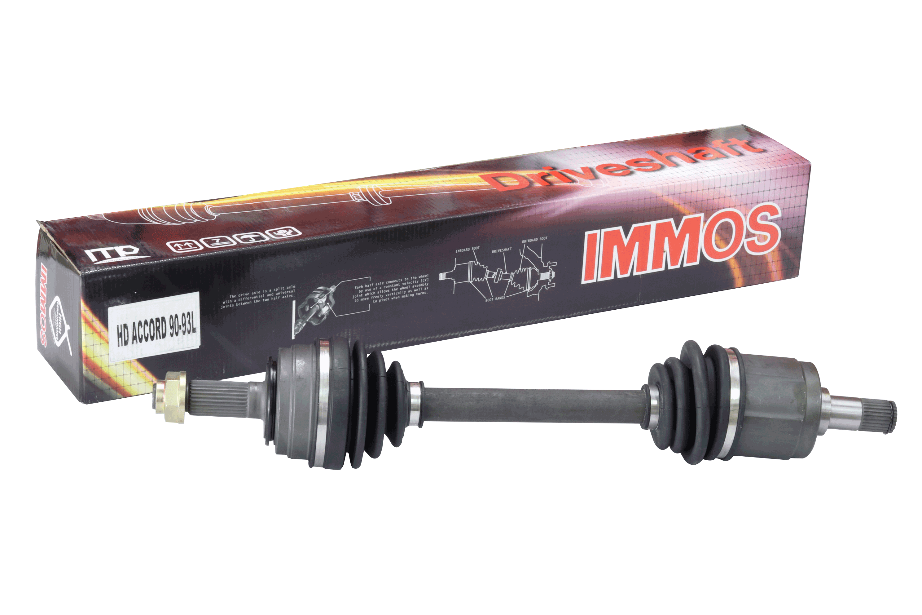 หัวเพลาทั้งเส้นสั้นimmos  HD ACCORD 90-93L