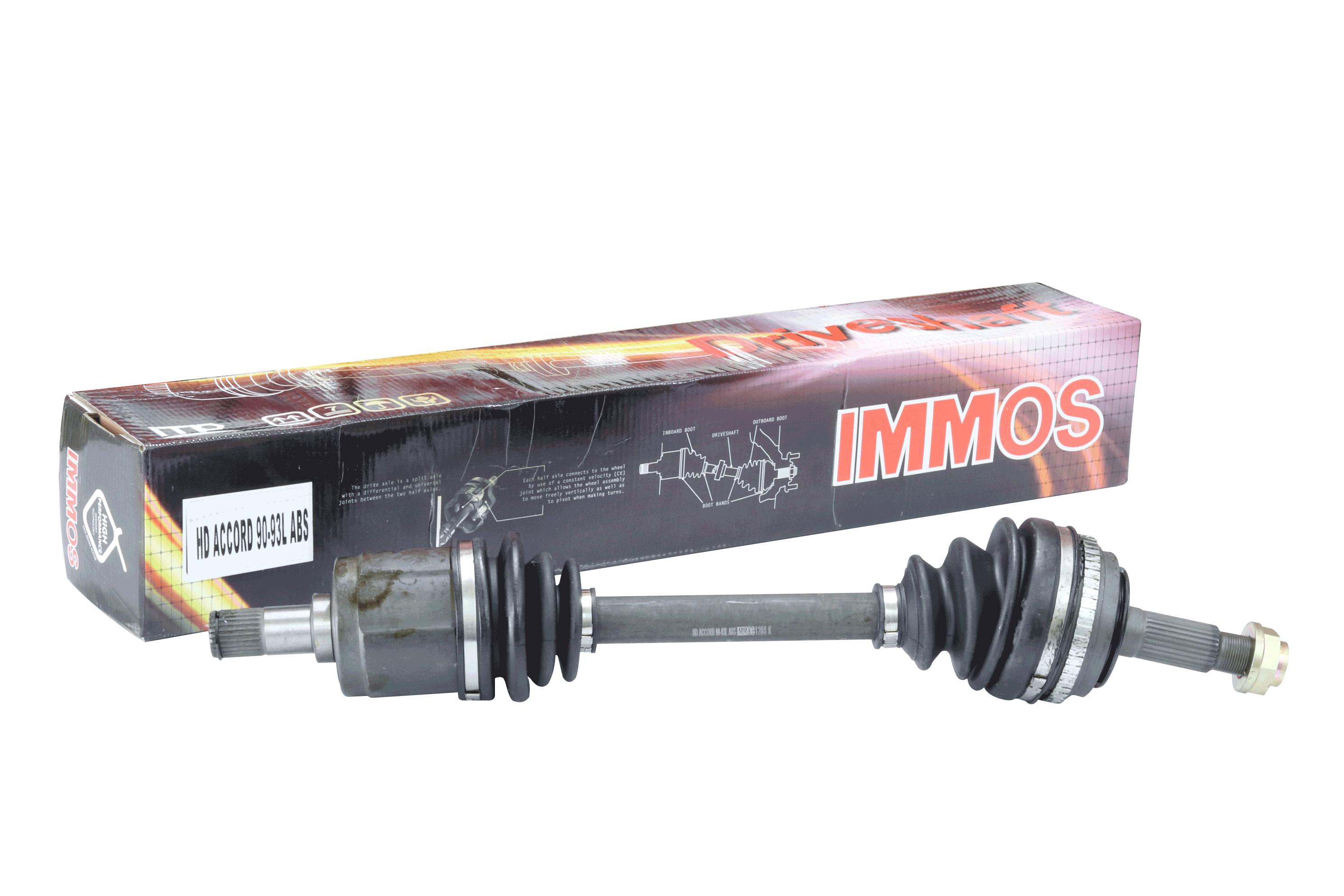 หัวเพลาทั้งเส้นสั้นimmos  HD ACCORD 90-93L ABS