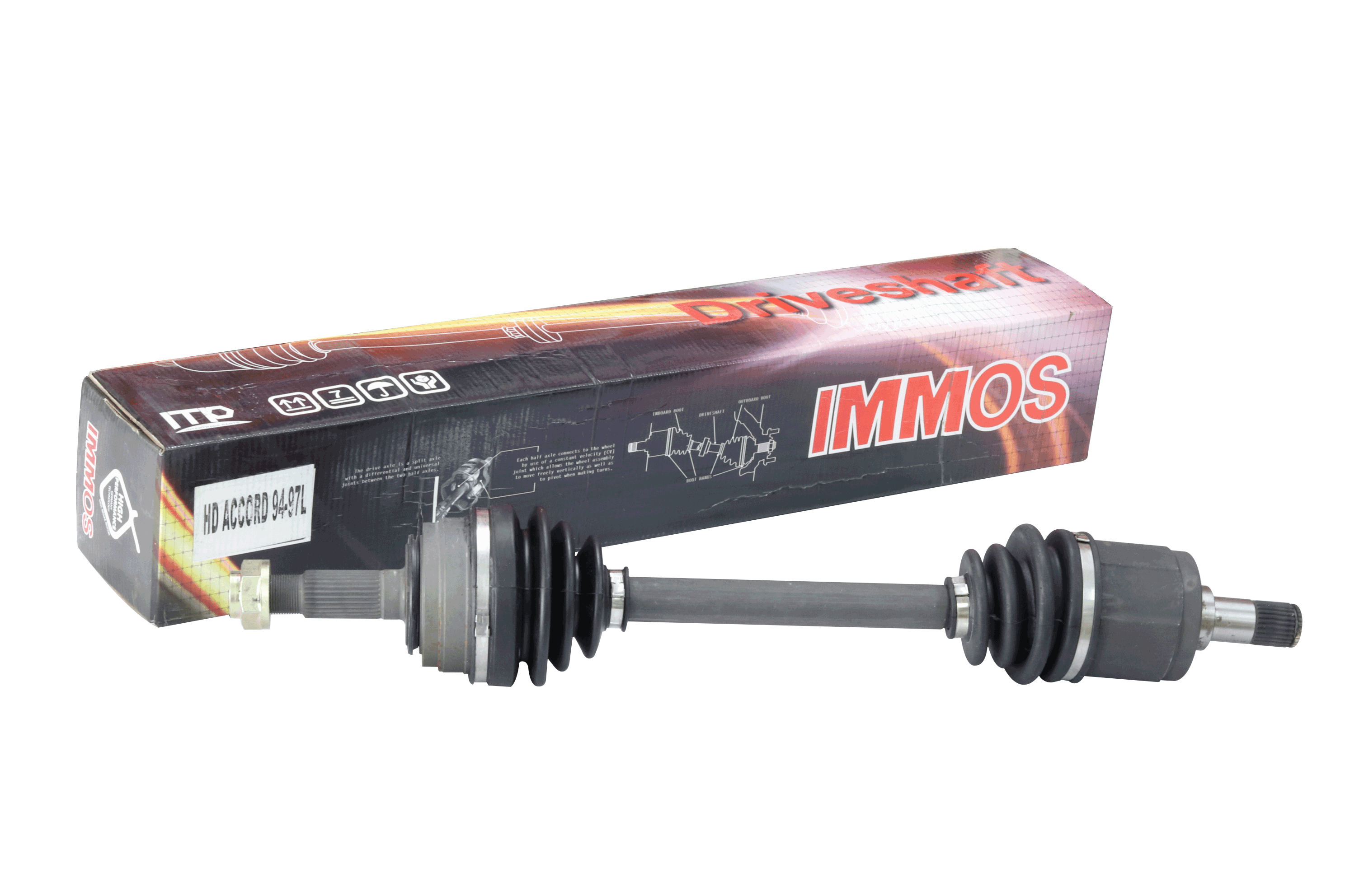 หัวเพลาทั้งเส้นสั้นimmos  HD ACCORD 94-97L