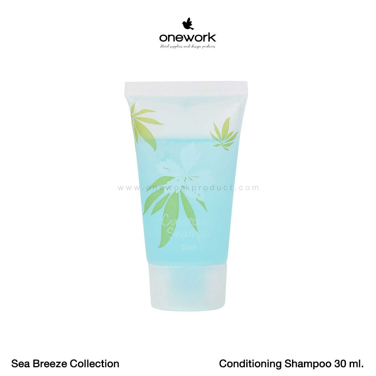 (100pcs.) วันเวิร์ค แชมพู+ครีมนวด 30มล. ซีบรีซ คอลเลคชั่น Conditioning Shampoo Sea Breeze Collection