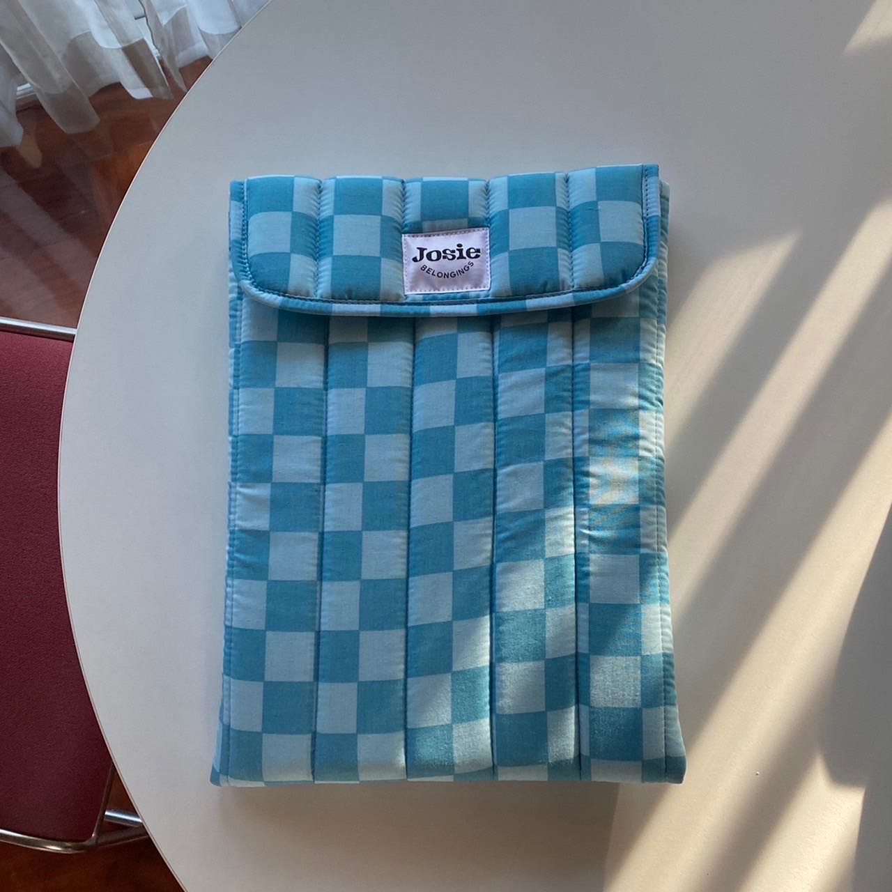 Blue Checkered Sleeve