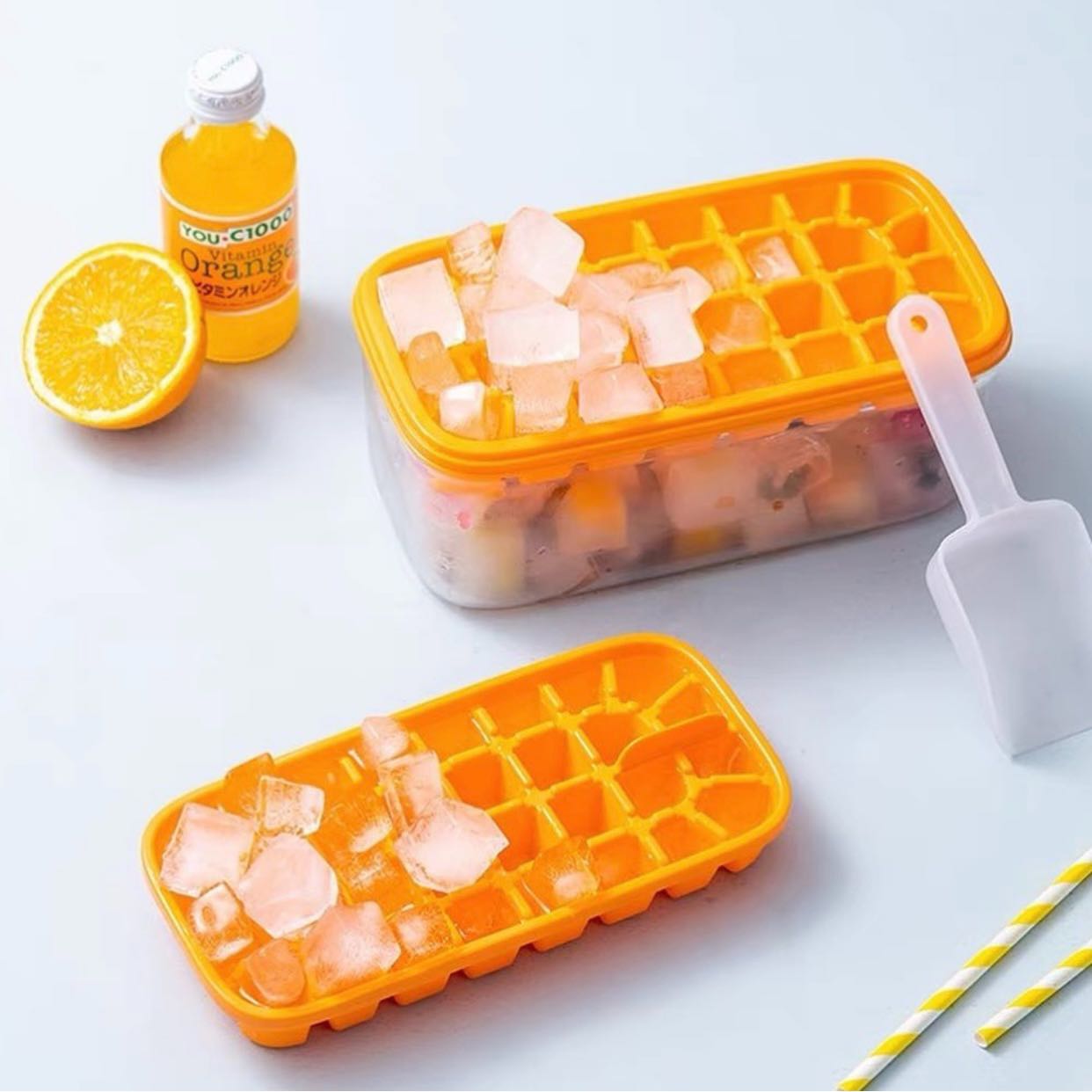Ice cube tray กล่องใส่น้ำแข็ง🧊🍊🍒