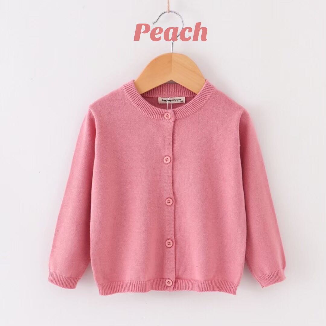 Peach เสื้อคาดิแกนเด็ก