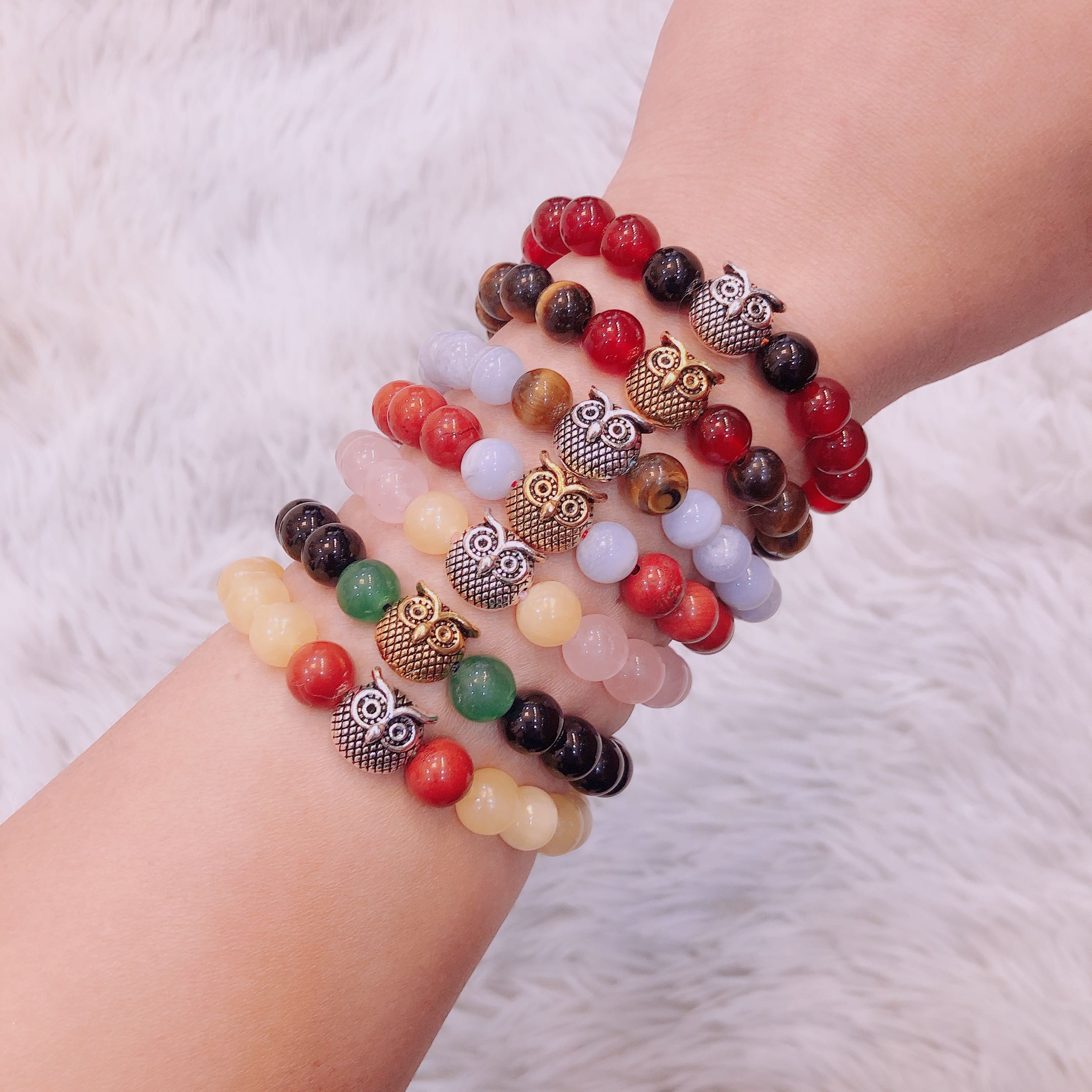 สร้อยข้อมือเสริมการงาน/การเงิน/ความรักประจำวันเกิด