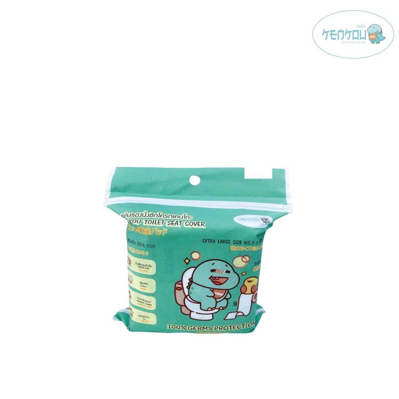 แผ่นรองนั่งชักโครกเคนโกะ KENKOU Toilet Seat Cover บรรจุ 5 ชิ้น/แพ็ค