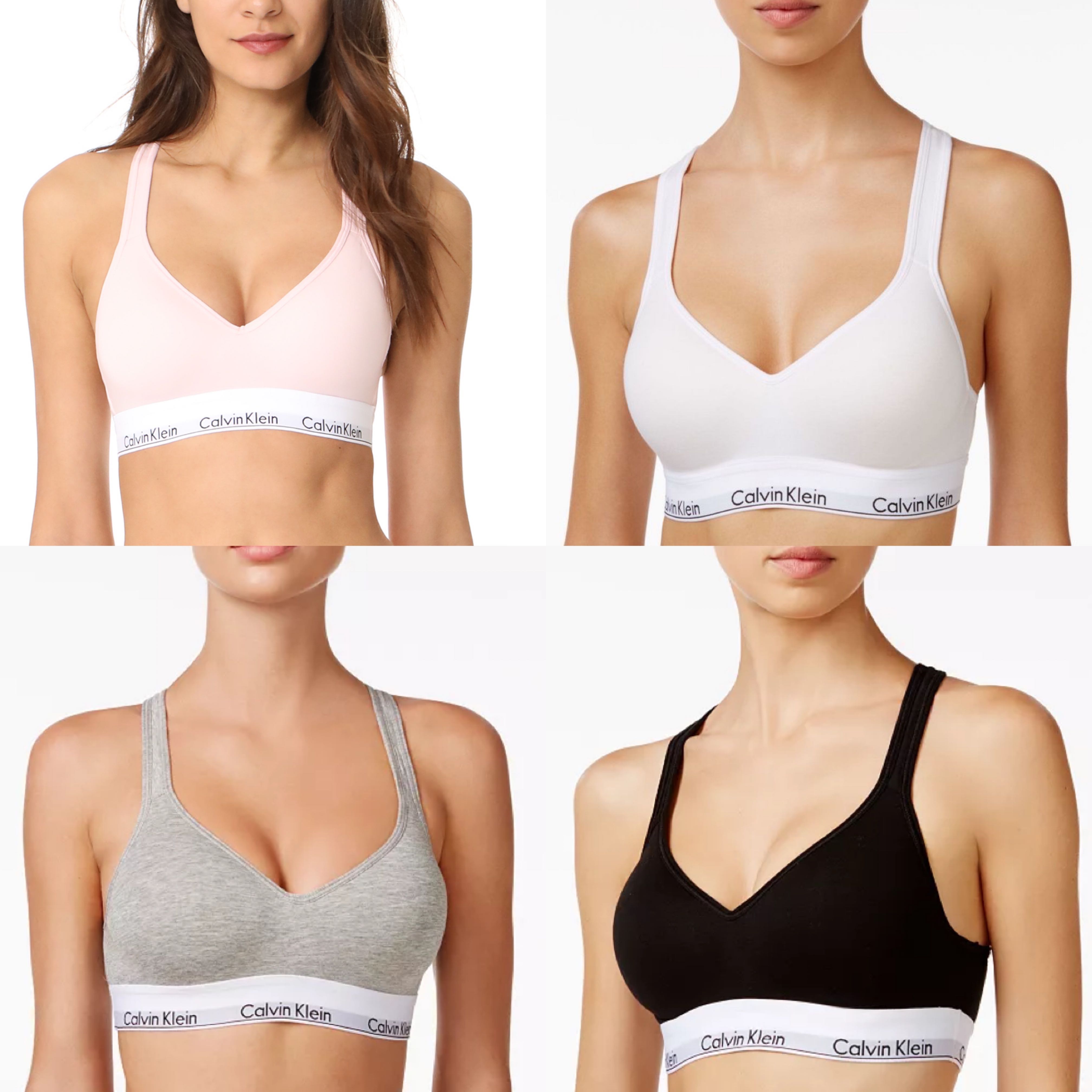 พร้อมส่ง🇺🇸Calvin Klein - Modern Cotton Padded Bralette บราออกกำลังกาย