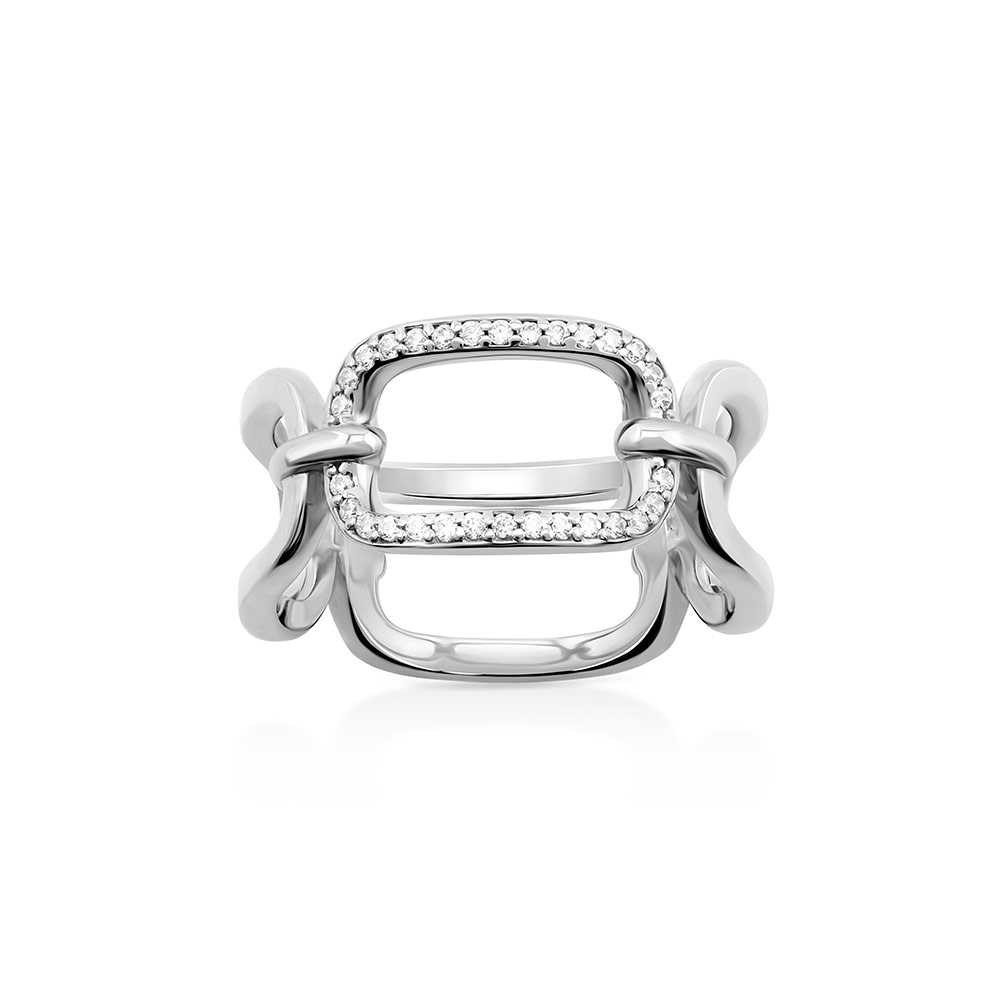 แหวนเงินแท้  Jay ประดับพลอย Zirconia