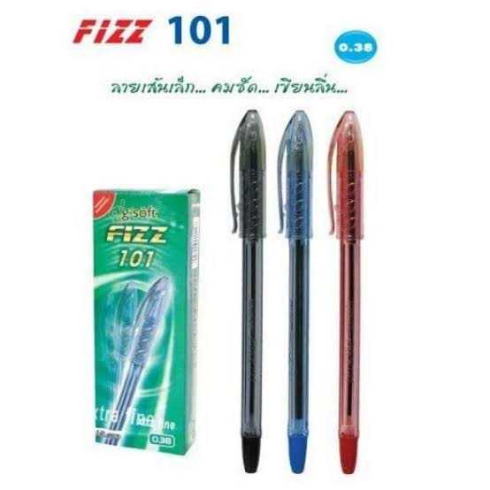 ปากกาลูกลื่น หมึกเจล 0.38 มม. จีซอฟท์ Fizz 101
