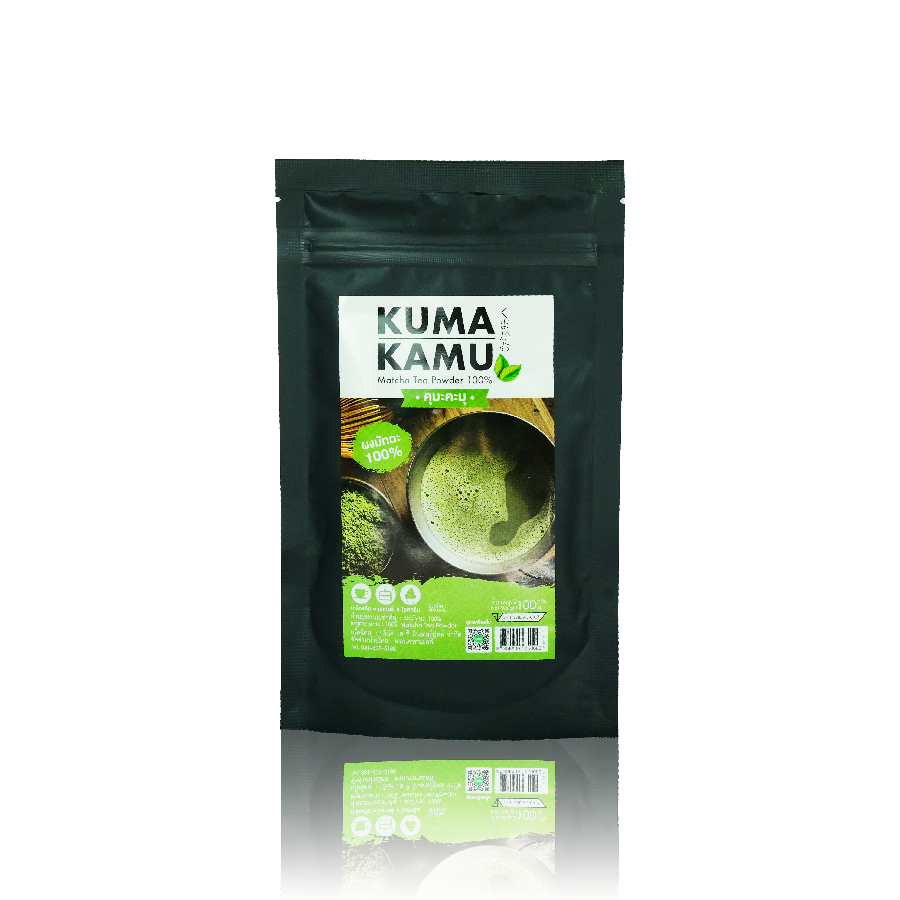 ผงมัทฉะ100% ตรา Kuma-Kamu