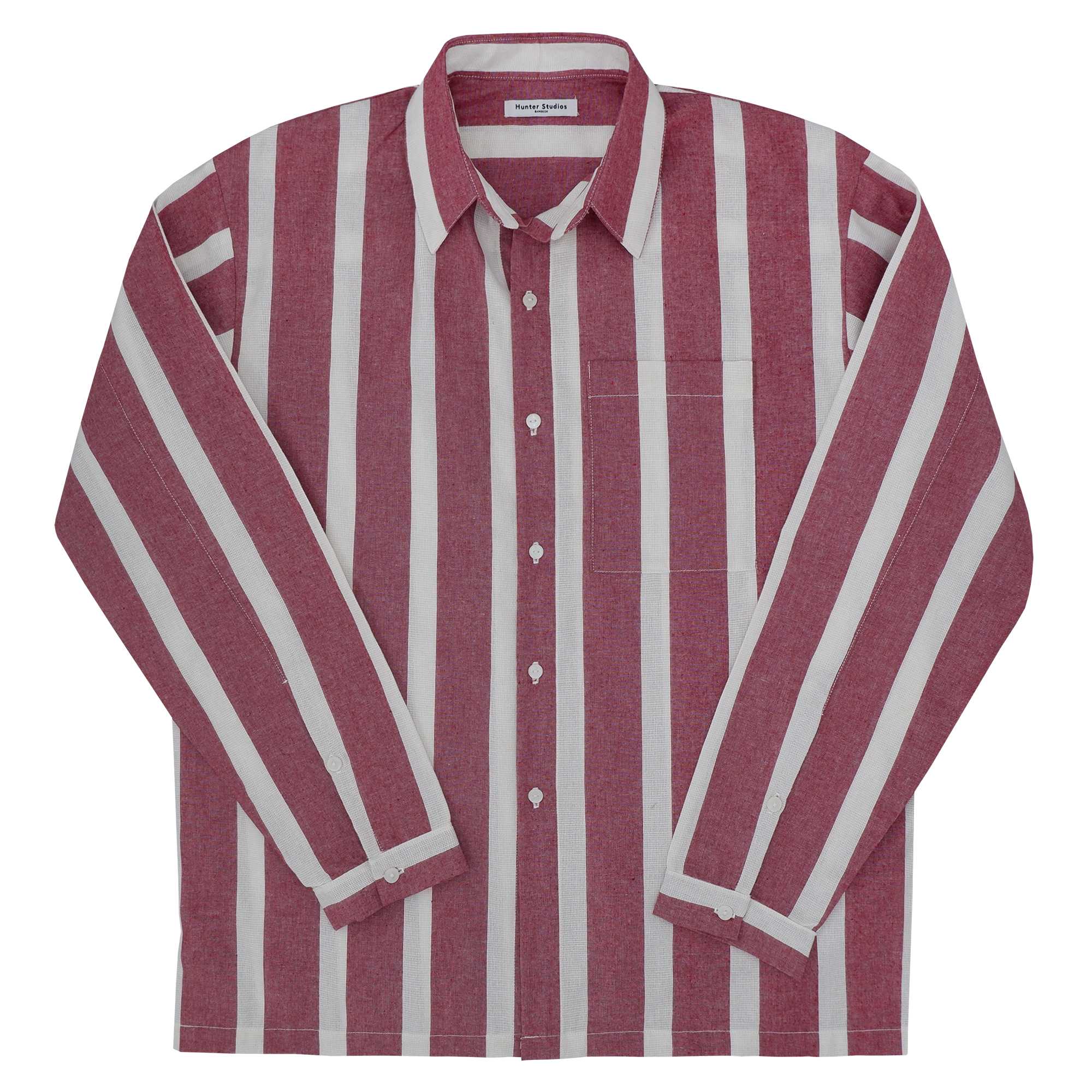 Hunter Studios - Fainly Long Sleeves Shirt (Line Red)