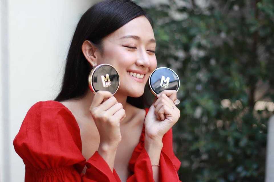 แป้งผสมรองพื้น Muse Powder  SPF 50 PA+++ (มีอย.)