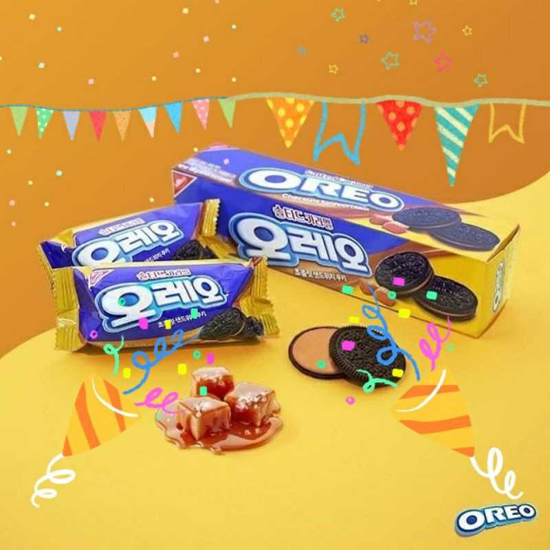 🇰🇷 Oreo Sandwich Cookies Salted Caramel - โอริโอ้ซอลท์คาราเมล