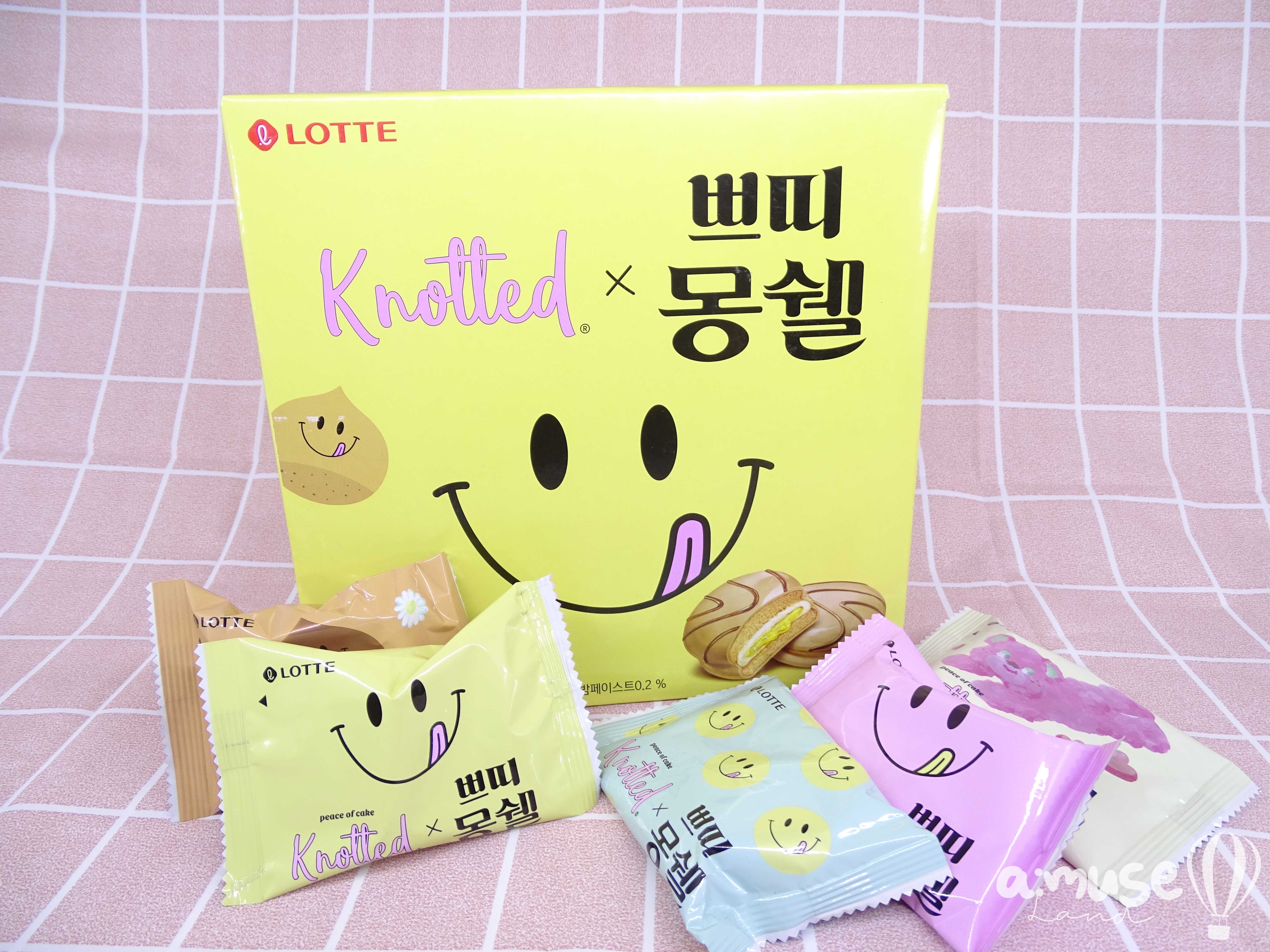 🇰🇷 ช็อคโกพาย รสเค้กมองบลังค์ Lotte - Knotted x Petit Moncher - Mont Blanc with Maron