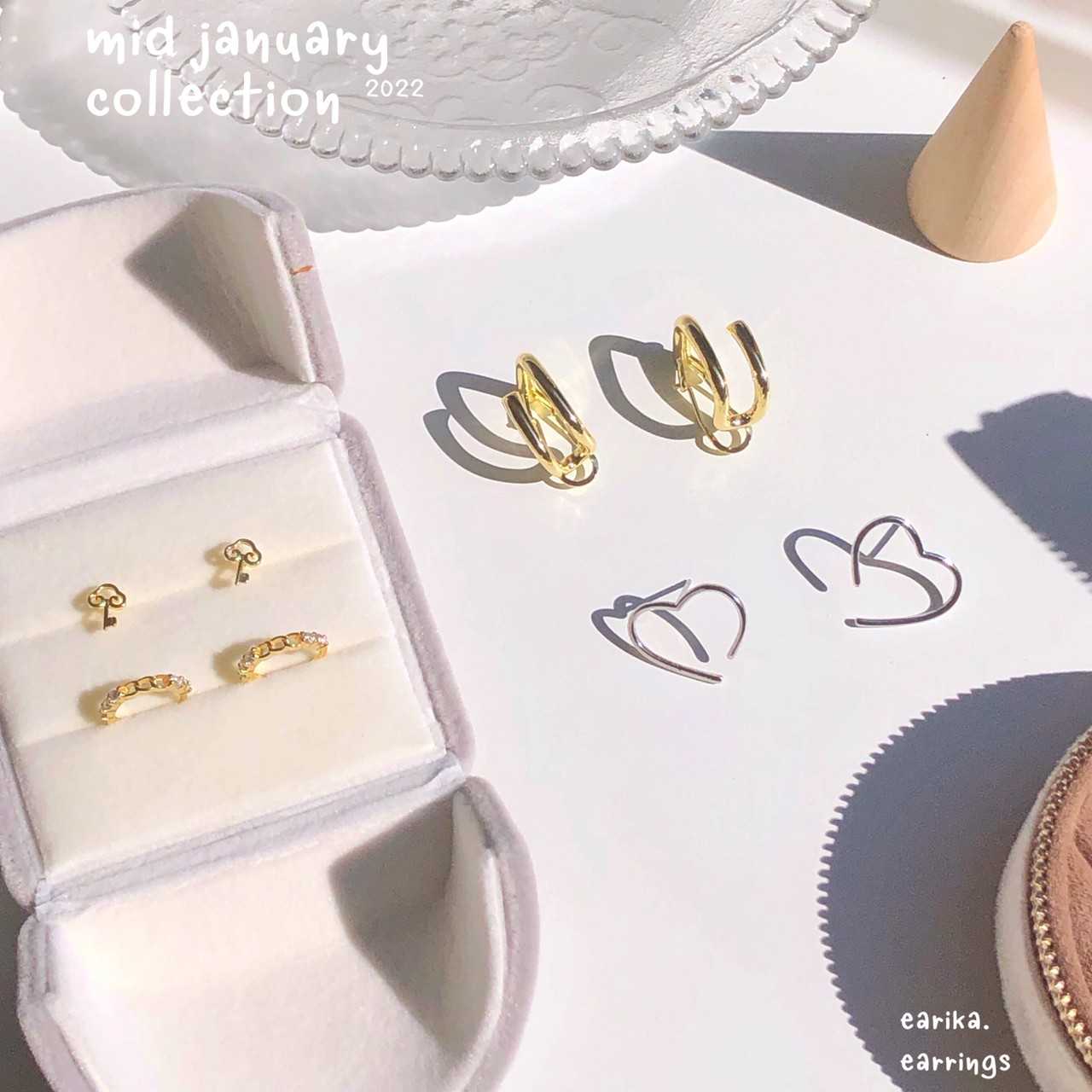 earika.earrings - ต่างหูเงินแท้ S92.5 คอลเลคชั่นกลางเดือนมกราคม 2022 (1) เหมาะสำหรับคนแพ้ง่าย
