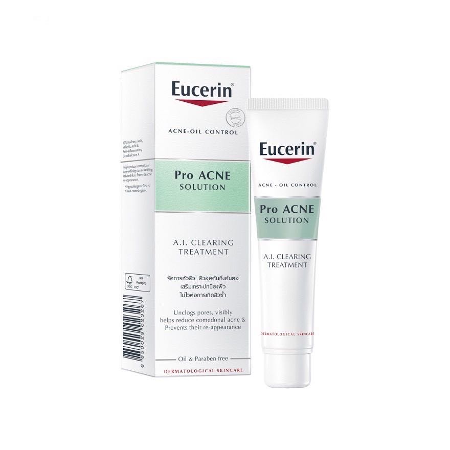 Eucerin Pro ACNE SOLUTION A.I. CLEARING TREATMENT  40ml สิวอุดตันเยอะ ผิวไม่เรียบเนียน