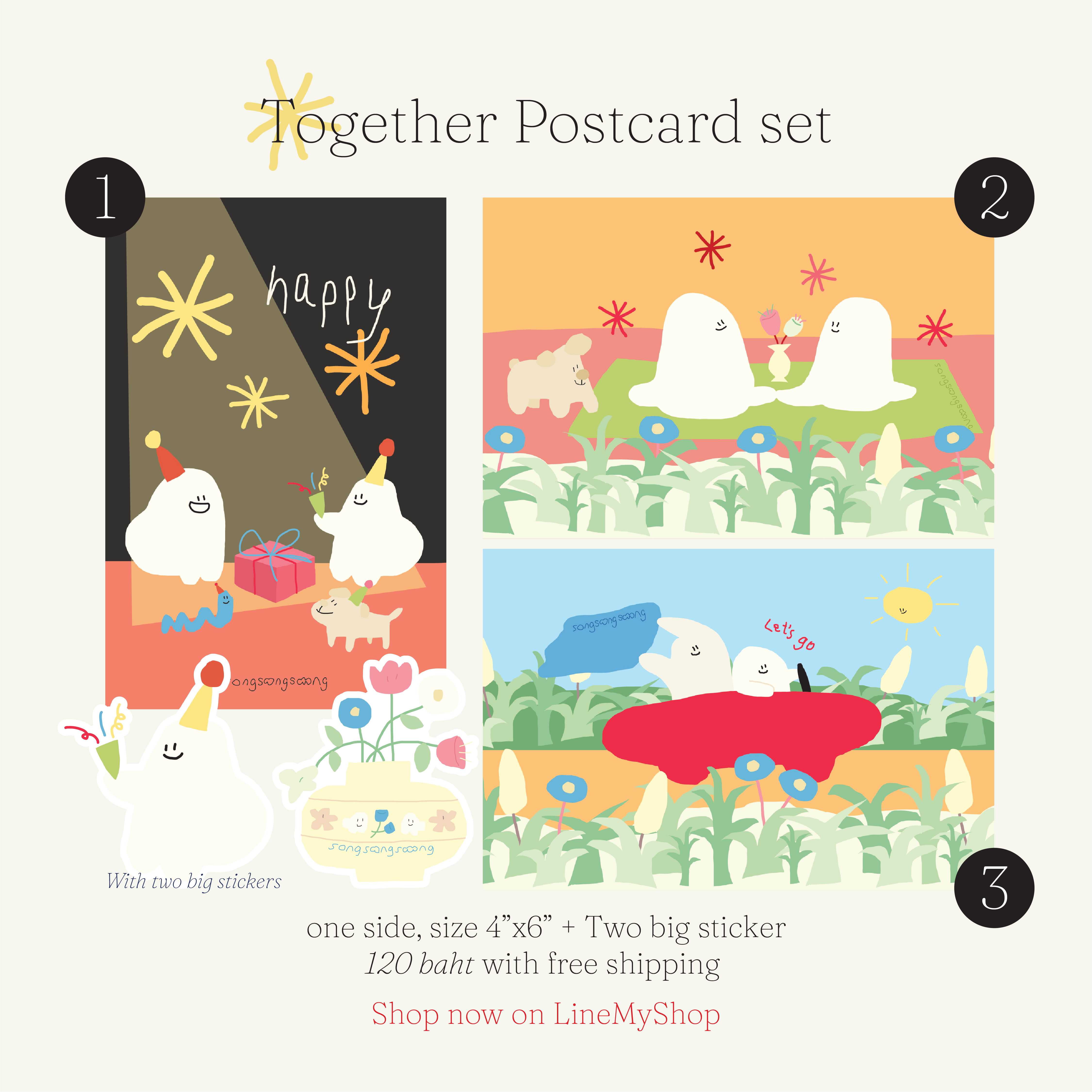 Together Postcard set