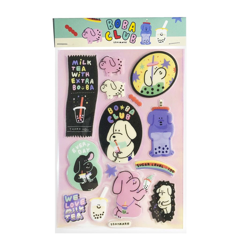 special sticker - boba club