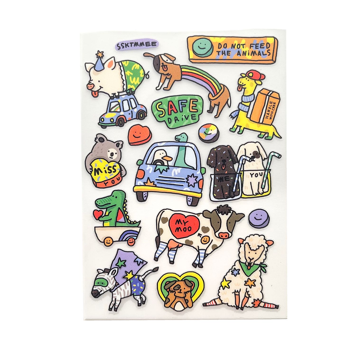special sticker - don't feed the animal