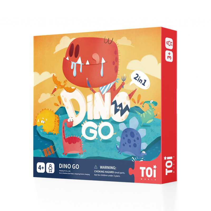 เกมกระดาน DINO GO : TOi สำหรับเด็กอายุ 4 ขวบขึ้นไป
