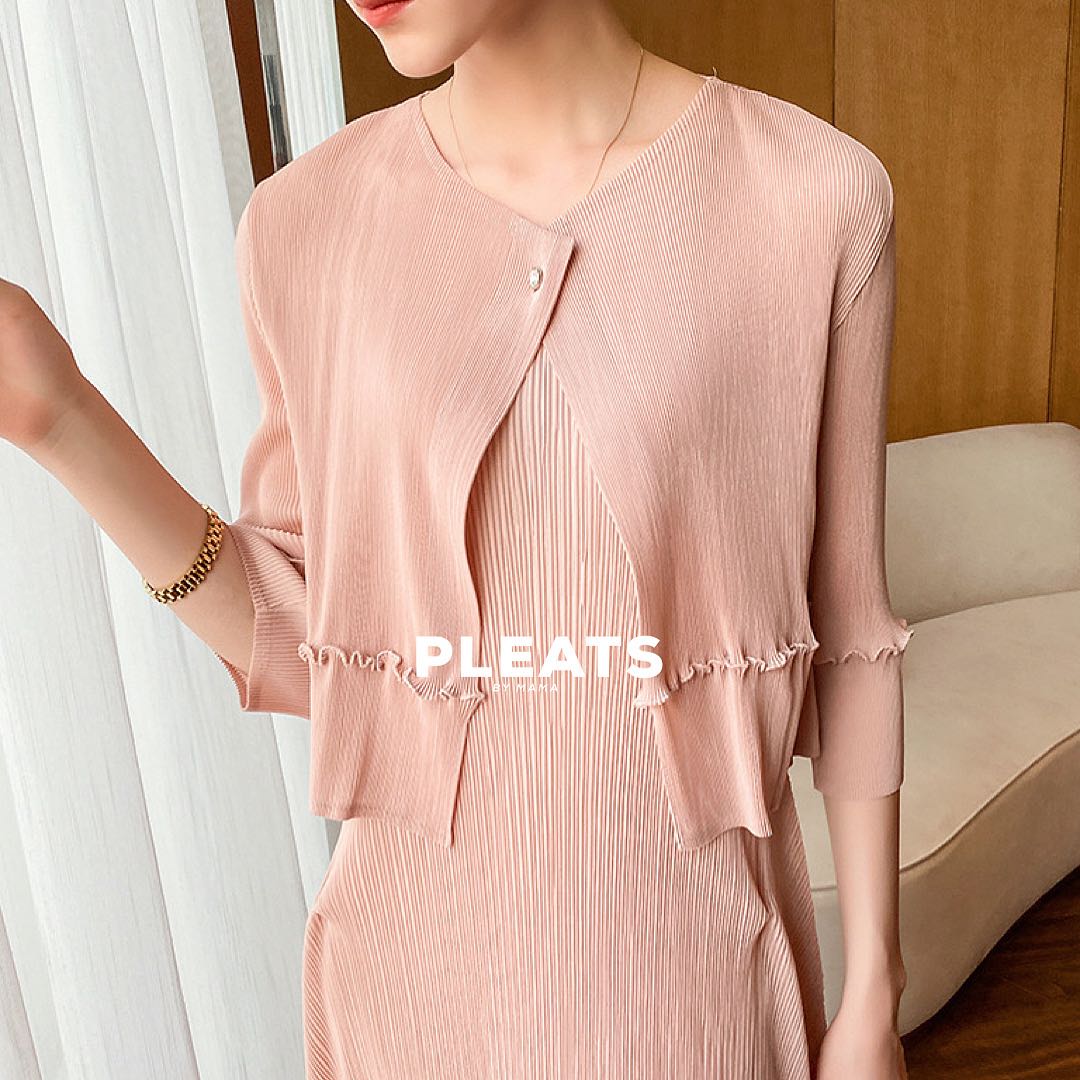 PLEATS CARDIGAN CD004