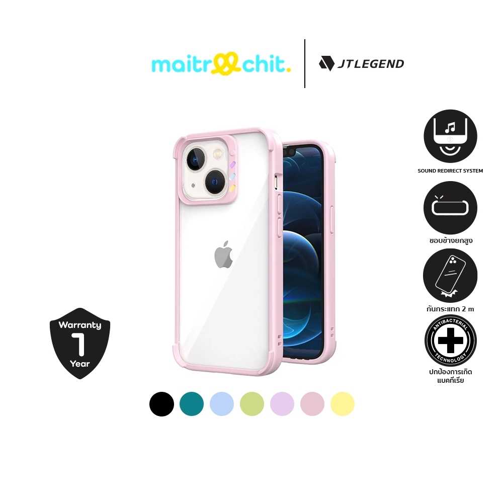 JTLEGEND รุ่น Hybrid Cushion Qcam เคสสำหรับ iPhone 13/ 13 Pro/ 13 Pro Max