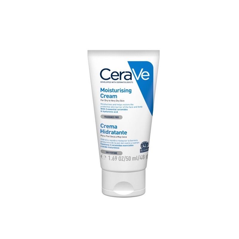 ￼เซราวี CERAVE Moisturising Cream บำรุงผิวหน้าและผิวกาย สำหรับผิวแห้ง-แห้งมาก   ขนาด 50g.