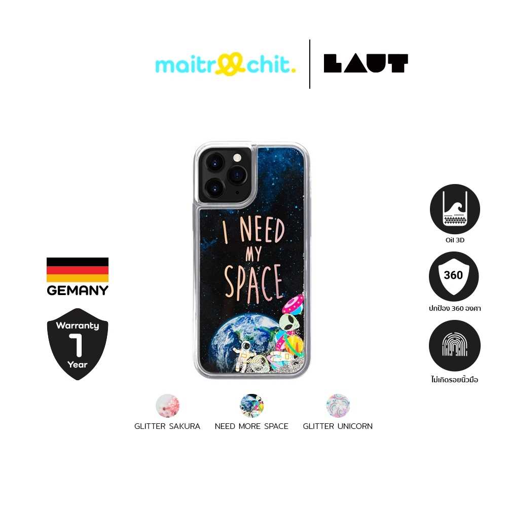 LAUT รุ่น Liquid Glitter เคสสำหรับ iPhone 11/ 11 Pro/ 11 Pro Max/ 12 mini/ 12/ 12Pro/ 12Pro max